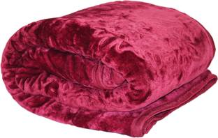 wear me Floral Single Mink Blanket for  Mild Winter