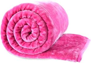 SoftTouchy Solid, Floral, Self Design, Printed Single Mink Blanket for  Heavy Winter