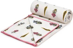 Handcraftd Printed Single Dohar for  AC Room
