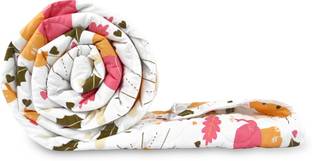 Divine Casa Printed Single Comforter for  Mild Winter