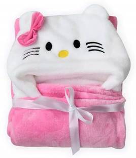 BABY ZONE Embroidered Crib Hooded Baby Blanket for  AC Room