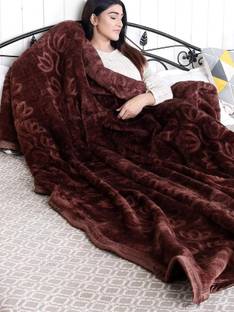 BHEBHA Abstract Single Mink Blanket for  Mild Winter