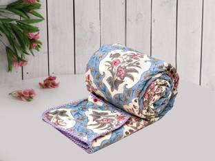 RUSTIC LINEN Geometric Single Dohar for  AC Room