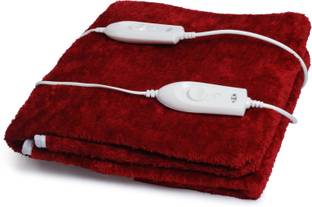 Expressions Solid Double Electric Blanket for  Heavy Winter