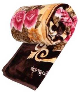 SIMAM Floral Single Mink Blanket for  Mild Winter