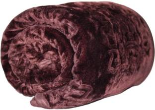 MFI Self Design Single Mink Blanket for  Heavy Winter