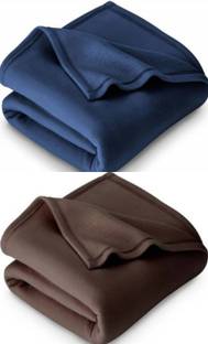 VORDVIGO Solid Single Fleece Blanket for  Mild Winter