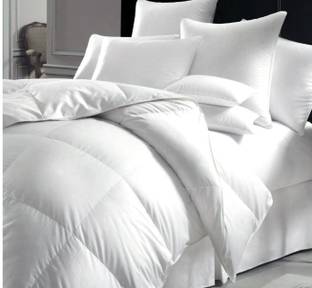 Linenovation Solid Double Comforter for  Heavy Winter