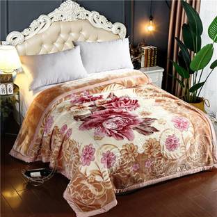 Signature Self Design King Mink Blanket for  Heavy Winter