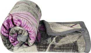 BSB HOME Embroidered Single Mink Blanket for  Heavy Winter