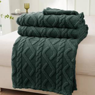 SANMARINO Solid Single Coral Blanket for  AC Room