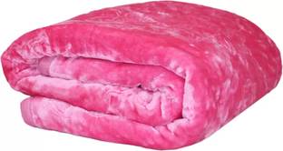 MFI Self Design Single Mink Blanket for  Heavy Winter