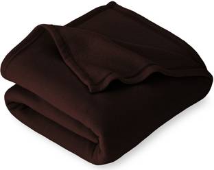 BSB HOME Solid Single Fleece Blanket for  Heavy Winter