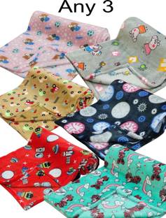 Cotton Bolls Textiles Printed Crib Swaddling Baby Blanket for  AC Room