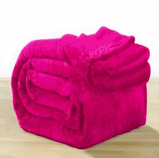 Deniyal ENTERPRISES Solid Single Mink Blanket for  Heavy Winter