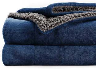 DORISTYLE Solid Double Sherpa Blanket for  Heavy Winter
