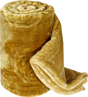 IWS Self Design Double Mink Blanket for  Mild Winter