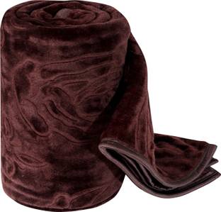 IWS Self Design Double Mink Blanket for  Mild Winter
