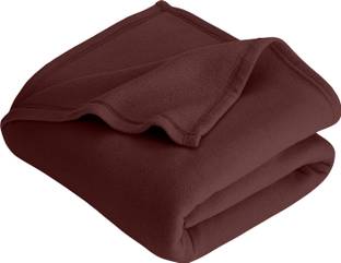 HOMIEE Solid Double Fleece Blanket for  Heavy Winter