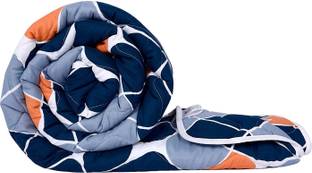 Divine Casa Printed Single Comforter for  Mild Winter