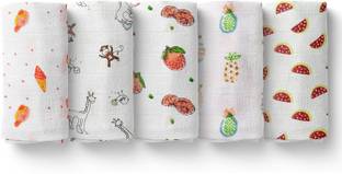 Mom's Home Printed Crib Swaddling Baby Blanket for  AC Room