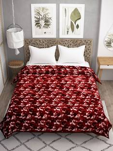 SPANGLE Printed King Mink Blanket for  Heavy Winter
