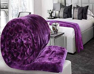 Comfowell Floral Double Mink Blanket for  Heavy Winter