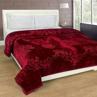 Convalexa Floral Double Mink Blanket for  Heavy Winter