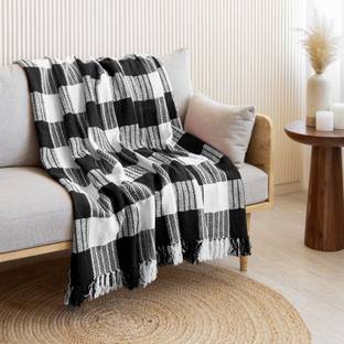 HOMEMONDE Checkered Single Throw for  AC Room
