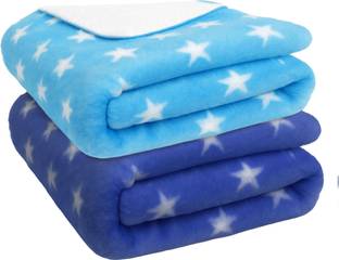 Bumpers Printed Single Fleece Blanket for  AC Room