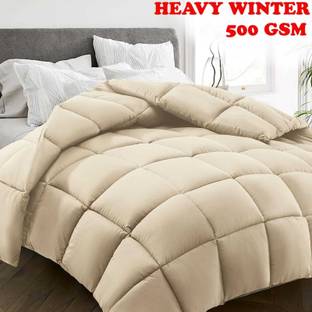 Comfowell Solid Single Comforter for  Heavy Winter