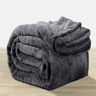 Swikon star Self Design Double Mink Blanket for  Heavy Winter