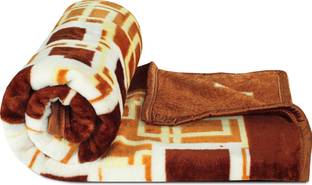 BSB HOME Printed Single Mink Blanket for  Heavy Winter