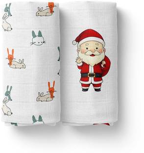 Mom's Home Printed Crib Swaddling Baby Blanket for  AC Room