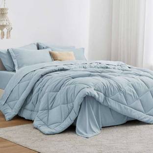COZYEXPORTS Solid Single Quilt for  Heavy Winter