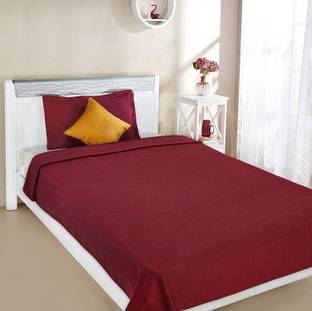 komfey Solid Single Fleece Blanket for  Heavy Winter