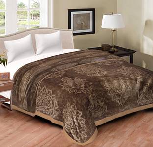 Swikon star Floral Double Mink Blanket for  Heavy Winter