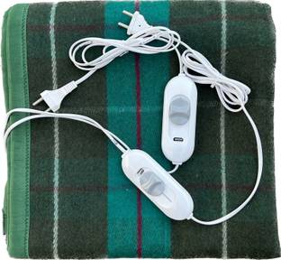Warmth WEB Checkered Double Electric Blanket for  Heavy Winter
