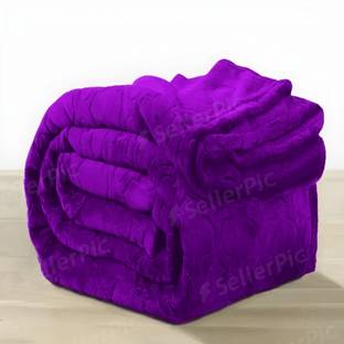 Deniyal ENTERPRISES Solid Single Mink Blanket for  Heavy Winter