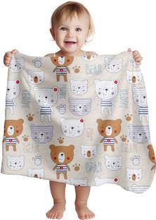 1st Step Printed Single Crib Baby Blanket for  AC Room