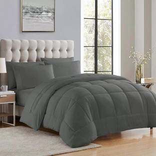 CRAZY WORLD Solid Single Comforter for  Mild Winter