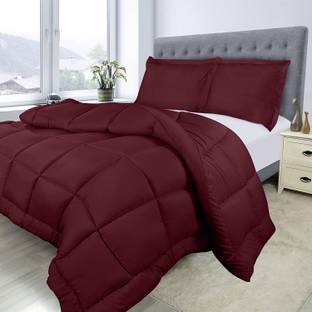 Jaipurlinen Solid Single Comforter for  Heavy Winter