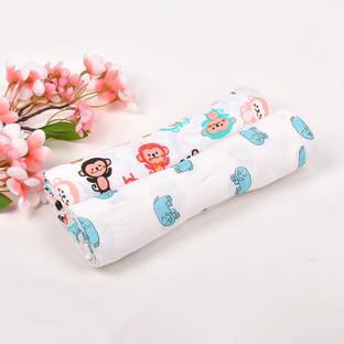 Mom's Home Printed Crib Swaddling Baby Blanket for  AC Room