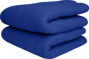 HOMIEE Solid Double Fleece Blanket for  AC Room