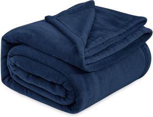 Saksham Solid Single Fleece Blanket for  Mild Winter