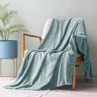 VAS COLLECTIONS Solid Single AC Blanket for  Mild Winter