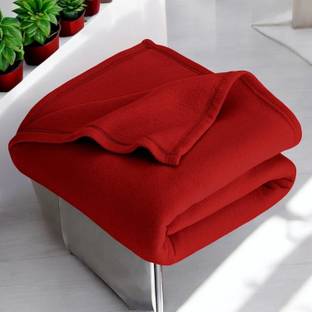 WARMZY Solid Single AC Blanket for  Mild Winter
