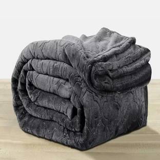 Deniyal ENTERPRISES Solid Double Mink Blanket for  Mild Winter