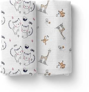 Mom's Home Printed Crib Swaddling Baby Blanket for  AC Room