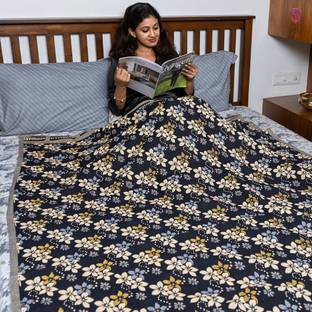 Saagar Tex Floral Double AC Blanket for  Heavy Winter